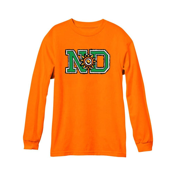 New Deal Apparel N*D Safety Orange Long Sleeve T-Shirt