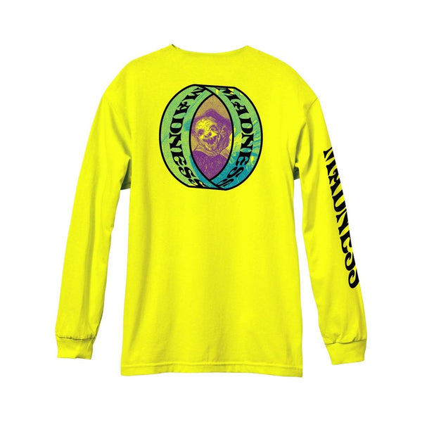 Madness Apparel Nohubo Safety Green Long Sleeve T-Shirt