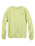 enjoi Rainy Custom Dye Daze Pear Green Crew Sweatshirt