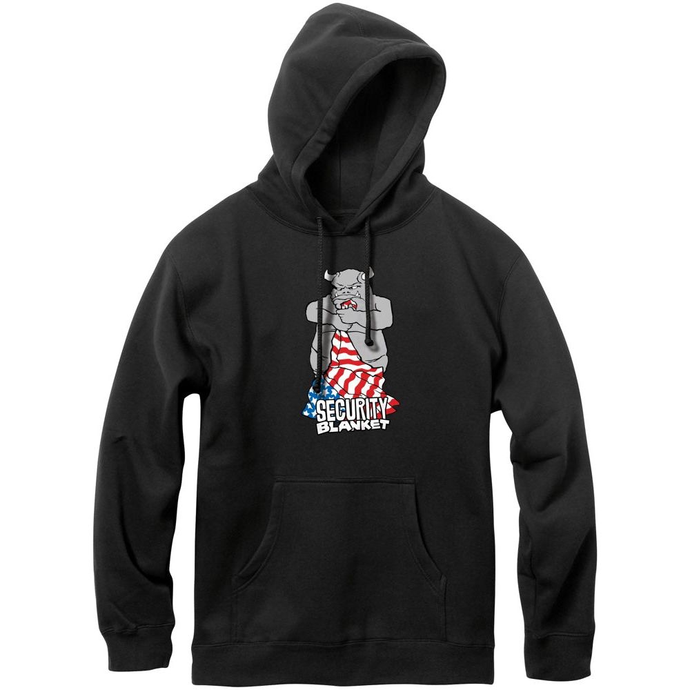 101 Apparel Natas Patriot Black  Pullover Hooded Sweatshirt