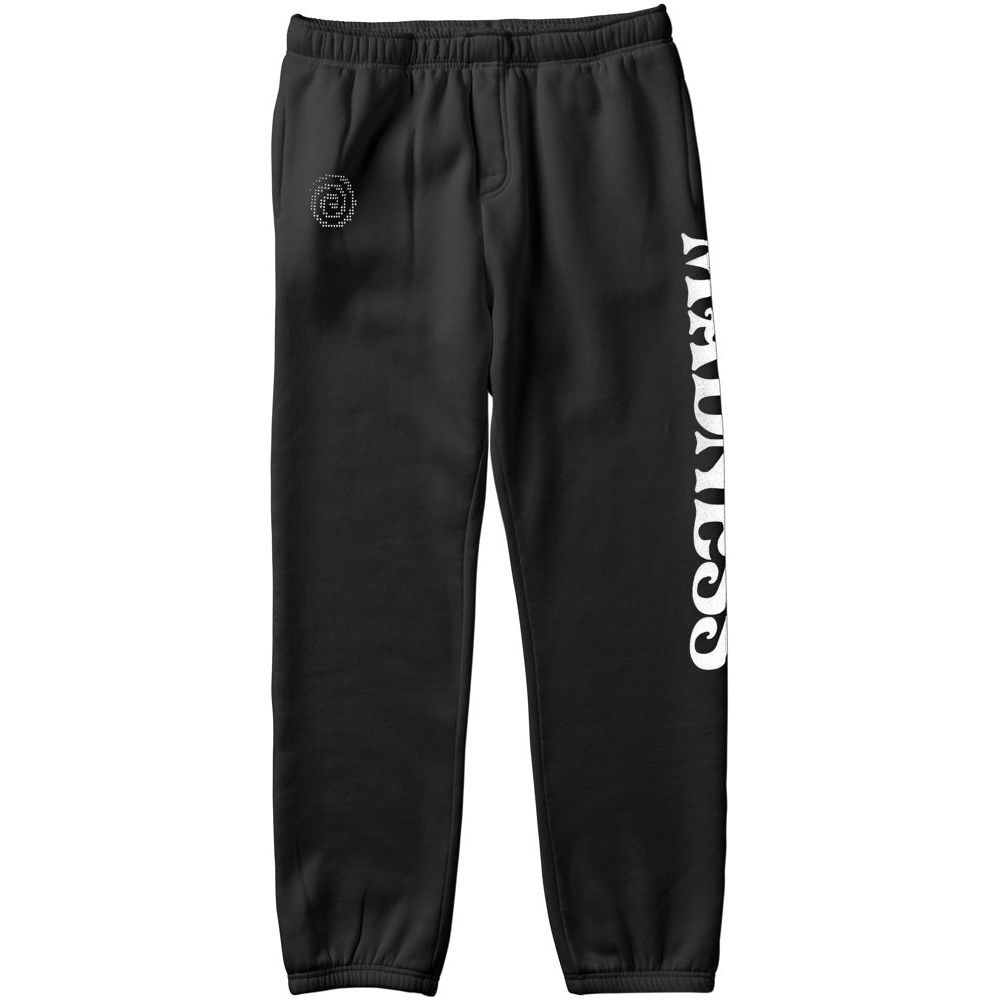 Madness Apparel  Over Under Premium Custom Dye Vintage Black Sweat Pants