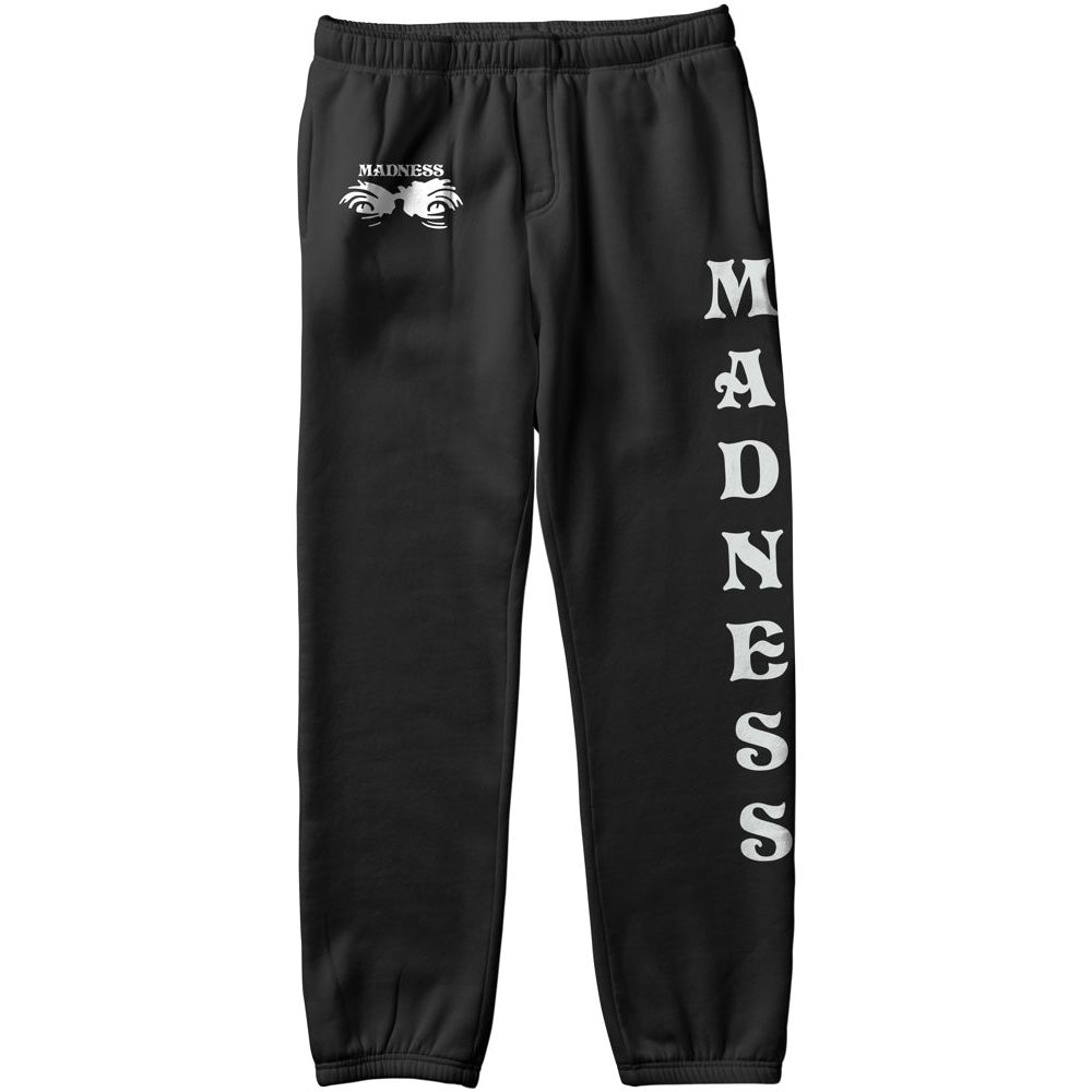 Madness Apparel Line Up Vintage Black Sweat Pant