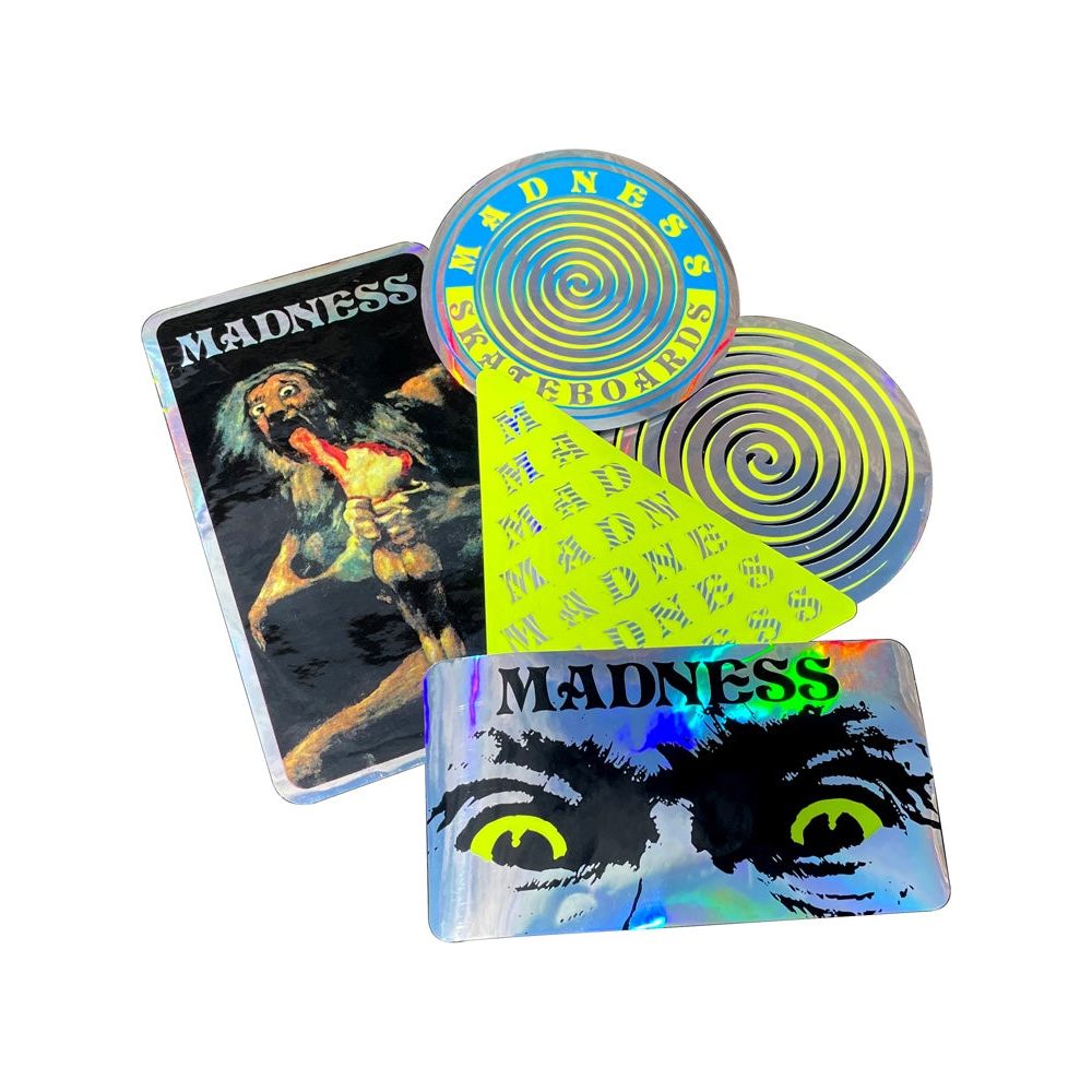 Madness Stickers Insane Assortred Stickers 10 Pk