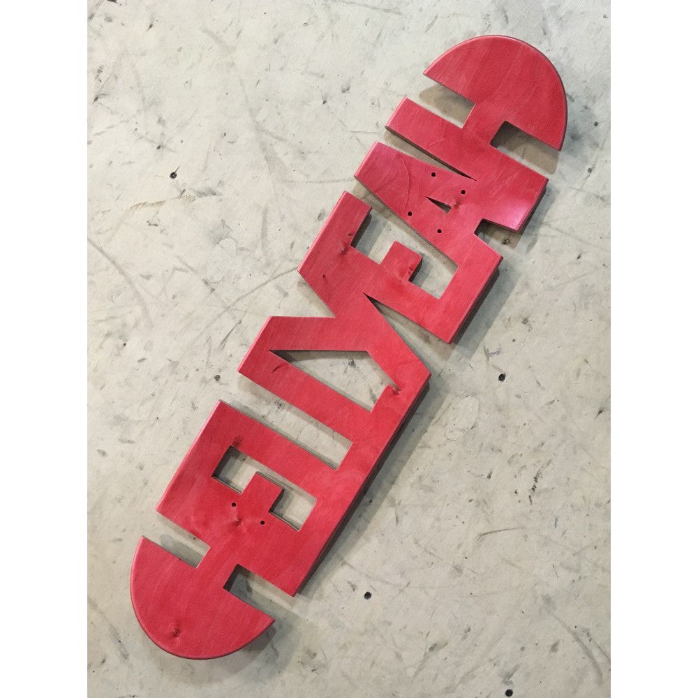 Decks Hell Yeah Cut Out Ltd Edt 8.0 R7 Display Skateboard Deck