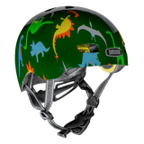 Nutcase Dino Mite Gloss Baby Nutty Infant helmet with industry leading safety feature MIPS, protective Crumple Zone EPS foam, Lightweight polycarbonate outer shell, Magnetic closure for one handed snap and go buckle, Simple dial adjustable fit system for individualized fit and comfort, and certified